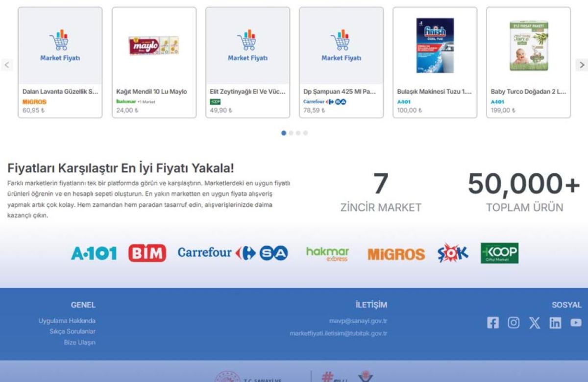 Market Fiyatlarını Anında Kıyaslayın: Teknoloji Bakanlığından Yeni Hizmet