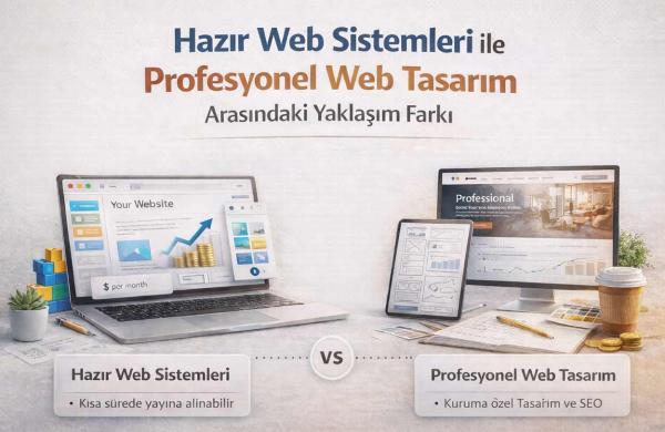 Hazır Web Sistemleri ile Profesyonel Web Tasarım Arasındaki Yaklaşım Farkı