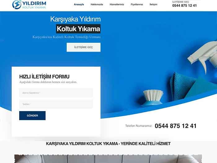Koltuk Yıkama Web Tasarım